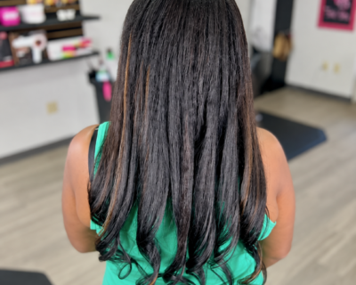 Finished Braidless Weft hair extensions at LTBHair in Phoenix